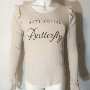 Wildfox Anti-Social Butterfly Sweater